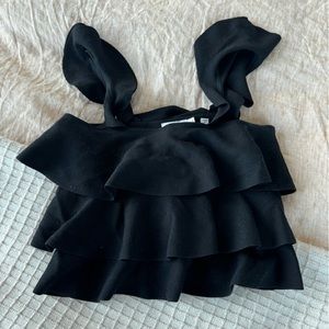 A.L.C crop knit flutter Roweley tank